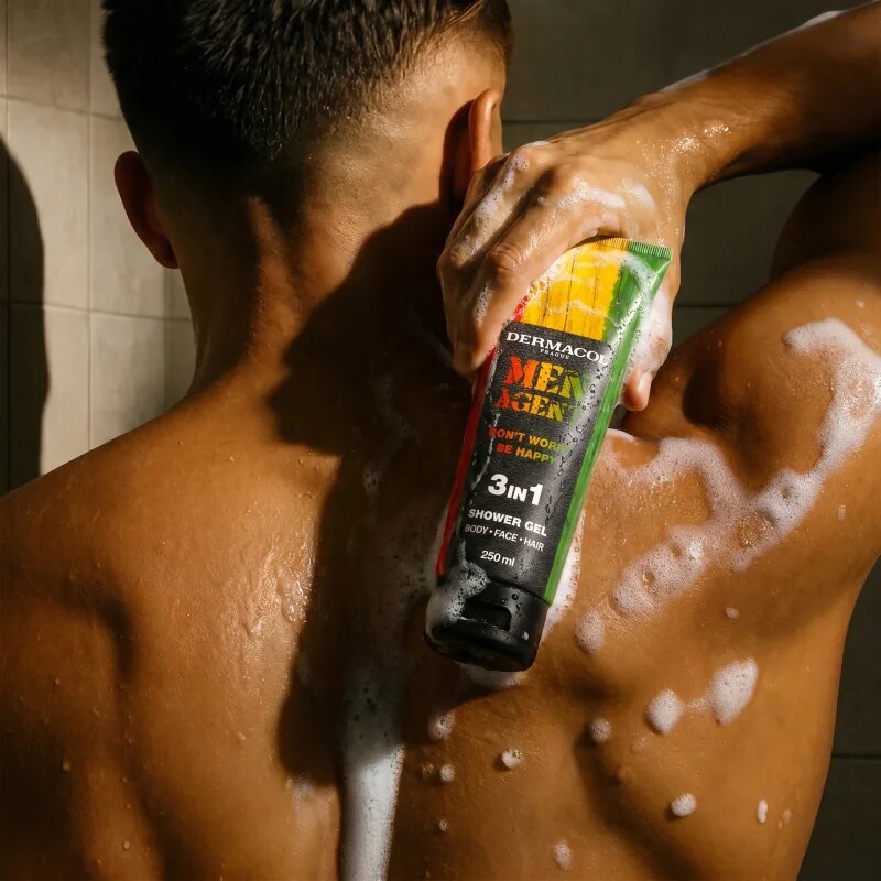 Dermacol Men Agent Don´t Worry Be Happy tusfürdő gél 3 az 1-ben 250 ml
