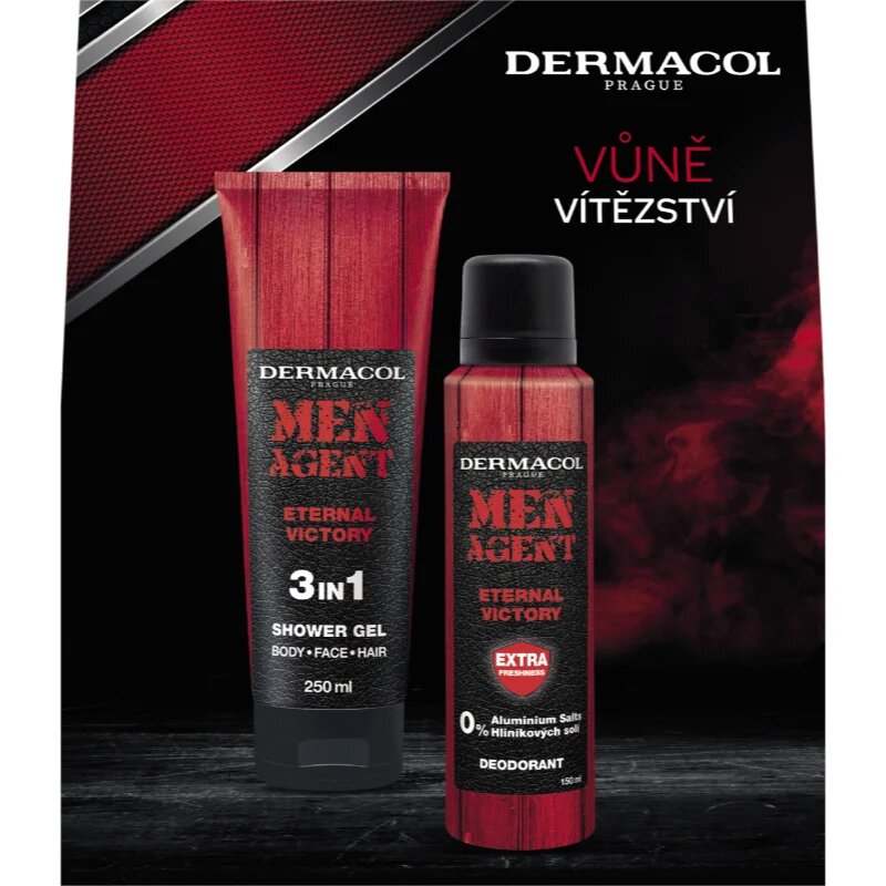 Dermacol Men Agent Eternal Victory ajándékszett testre uraknak