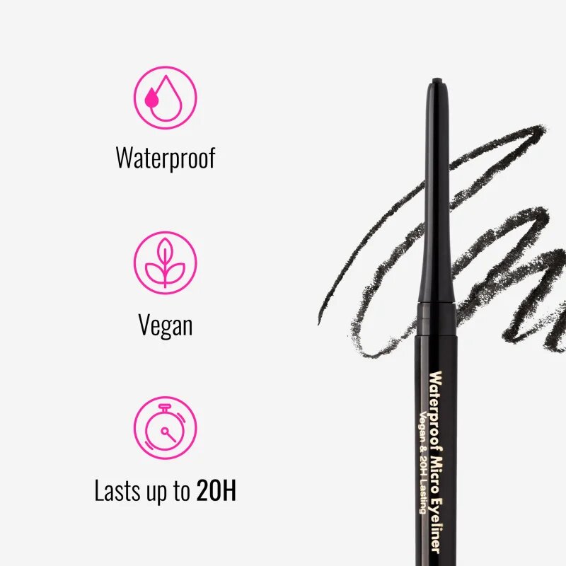 Dermacol Micro Eyeliner Waterproof vízálló szemceruza árnyalat 04 Grey 1 g