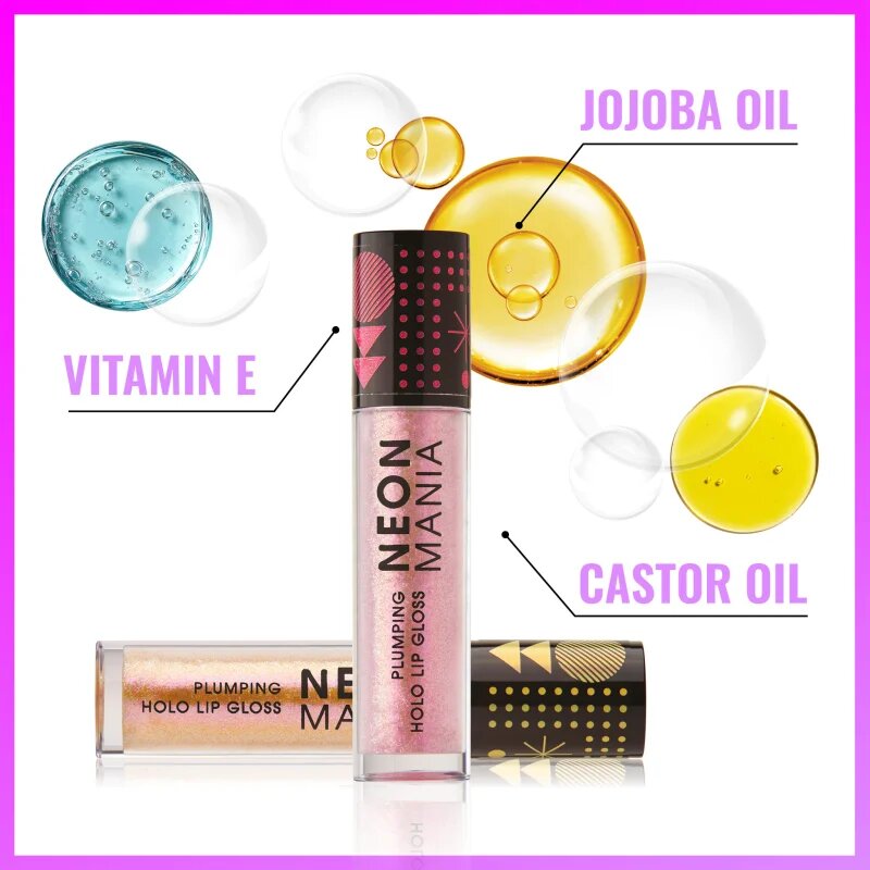 Dermacol Neon Mania csillogó ajakfény nagyobbító hatás árnyalat 2 4 ml