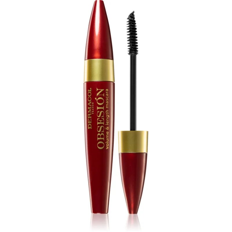 Dermacol Obsesión dúsító hosszabbító szempillaspirál mely szétválasztja a pillákat Black 12 ml