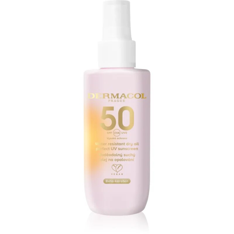 Dermacol Sun védő és száraz napozó olaj vízálló SPF 50 150 ml