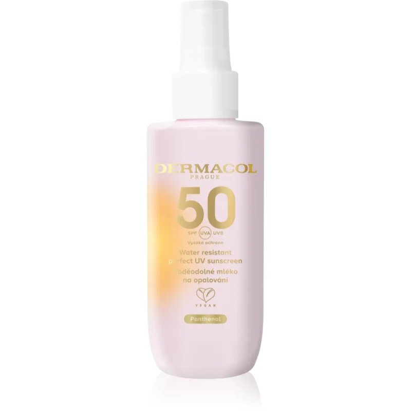 Dermacol Sun vízálló napozótej spray -ben SPF 50 150 ml