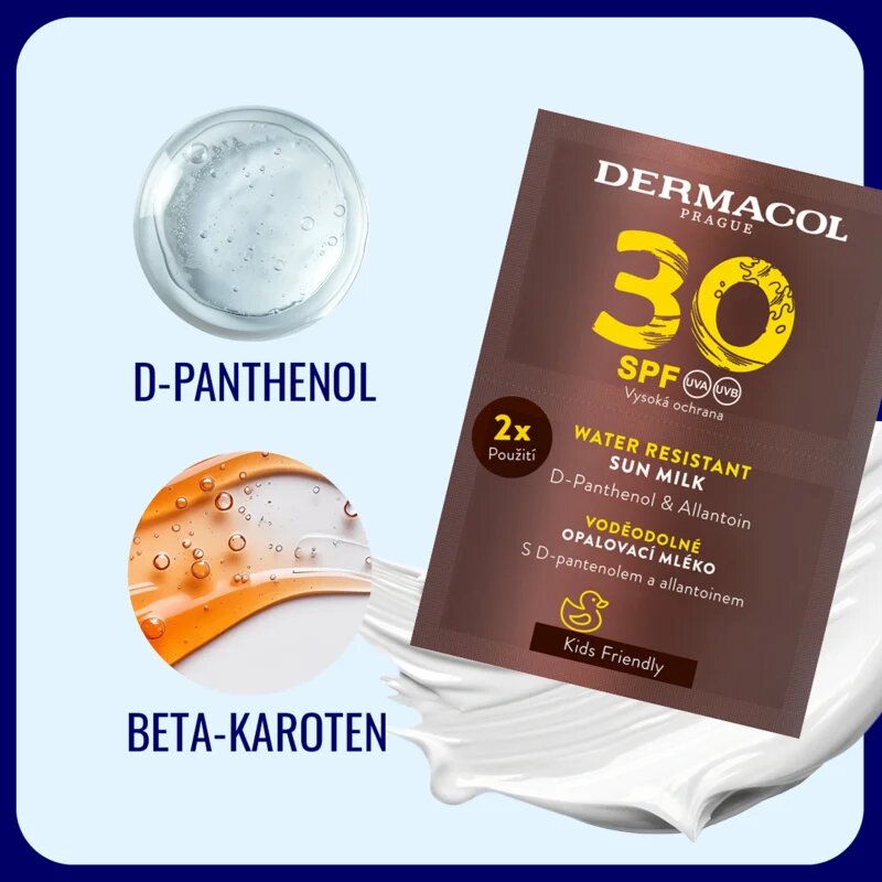 Dermacol Sun Water Resistant vízálló napozótej SPF 30 2x15 ml