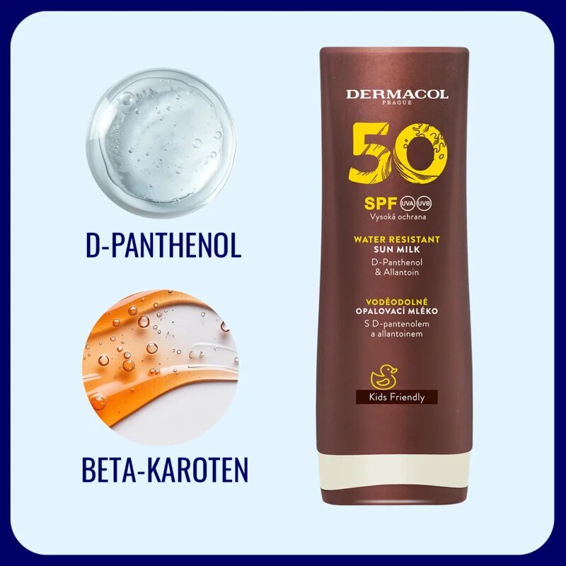 Dermacol Sun Water Resistant vízálló napozótej SPF 50 200 ml