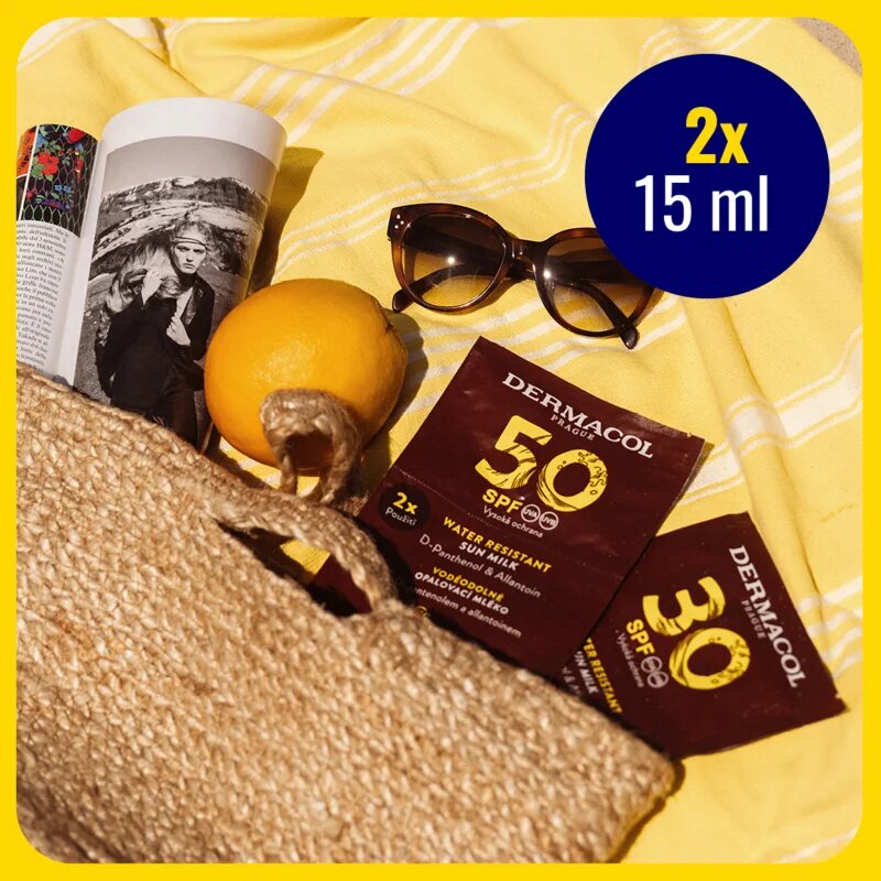 Dermacol Sun Water Resistant vízálló napozótej SPF 50 2x15 ml
