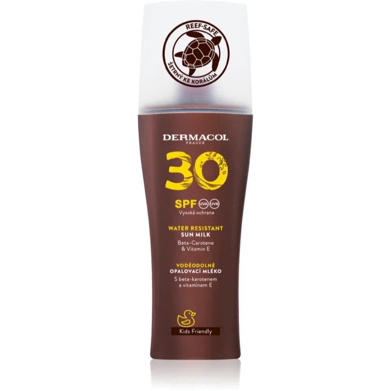 Dermacol Sun Water Resistant vízálló napozótej spray -ben SPF 30 200 ml