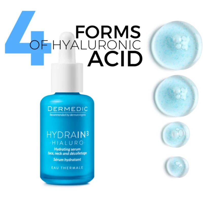 Dermedic Hydrain3 Hialuro hidratáló arcszérum száraz és nagyon száraz bőrre 30 ml