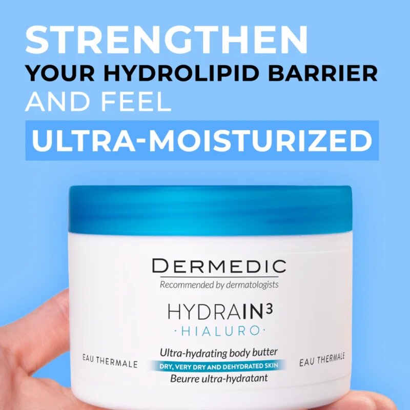 Dermedic Hydrain3 Hialuro intenzív hidratáló testvaj 225 ml