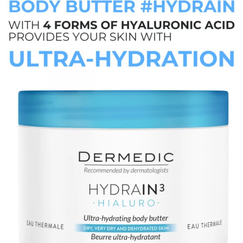 Dermedic Hydrain3 Hialuro intenzív hidratáló testvaj 225 ml