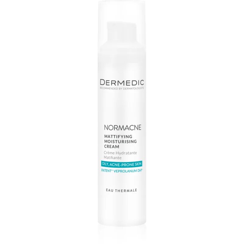 Dermedic Normacne Preventi mattító hidratáló ápolás kombinált és zsíros bőrre 40 ml