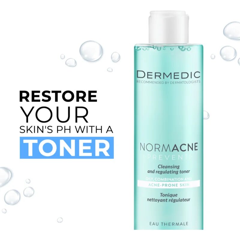 Dermedic Normacne Preventi nyugtató tisztító tonik kombinált és zsíros bőrre 200 ml