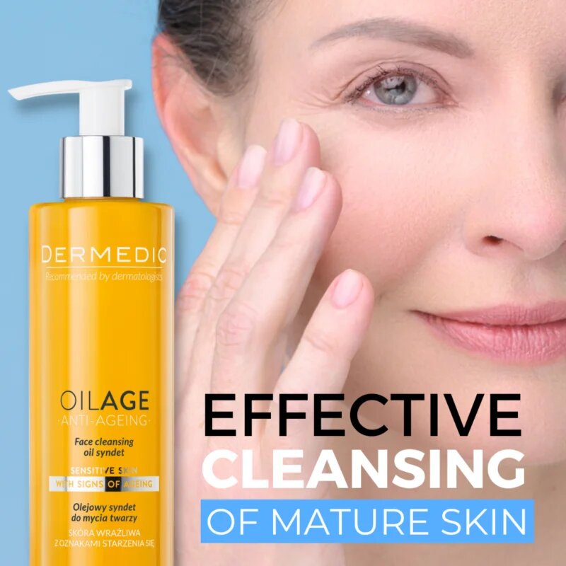 Dermedic Oilage Anti-Ageing olajos arclemosó gél 200 ml