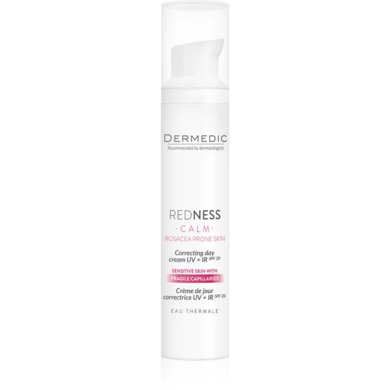 Dermedic Redness Calm korrekciós krém az érzékeny vörösödésre hajlamos bőrre SPF 20 40 ml