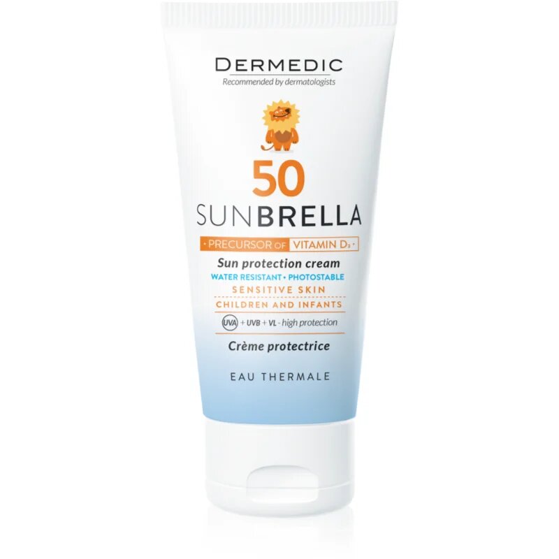 Dermedic Sunbrella Baby védőkrém az egész arcra SPF 50 50 g