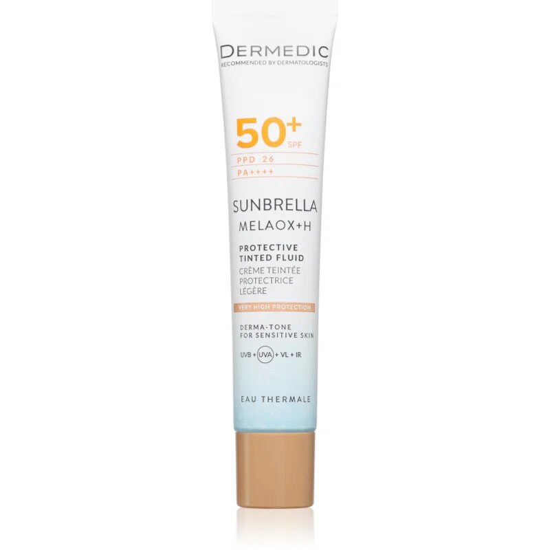 Dermedic Sunbrella Protective Tinted Fluid védő tonizáló krém arcra SPF 50+ 40 ml