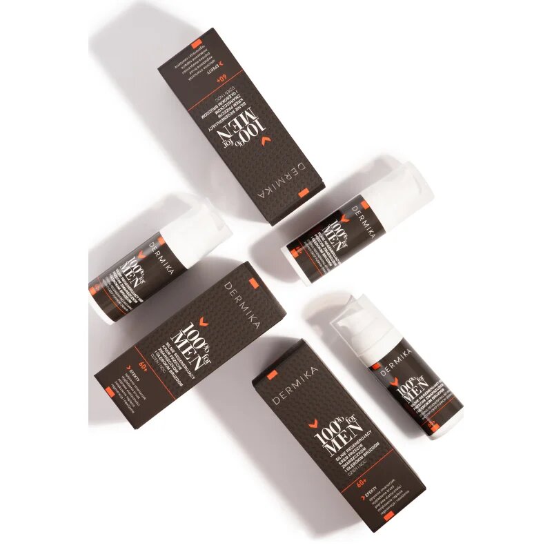 Dermika 100% for Men Regeneratív ránctalanító krém uraknak 60+ 50 ml