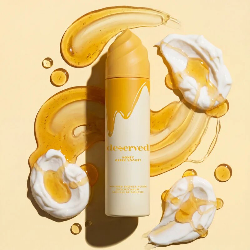 DESERVED Whipped Shower Foam Honey Greek Yogurt tusoló hab testre 250 ml