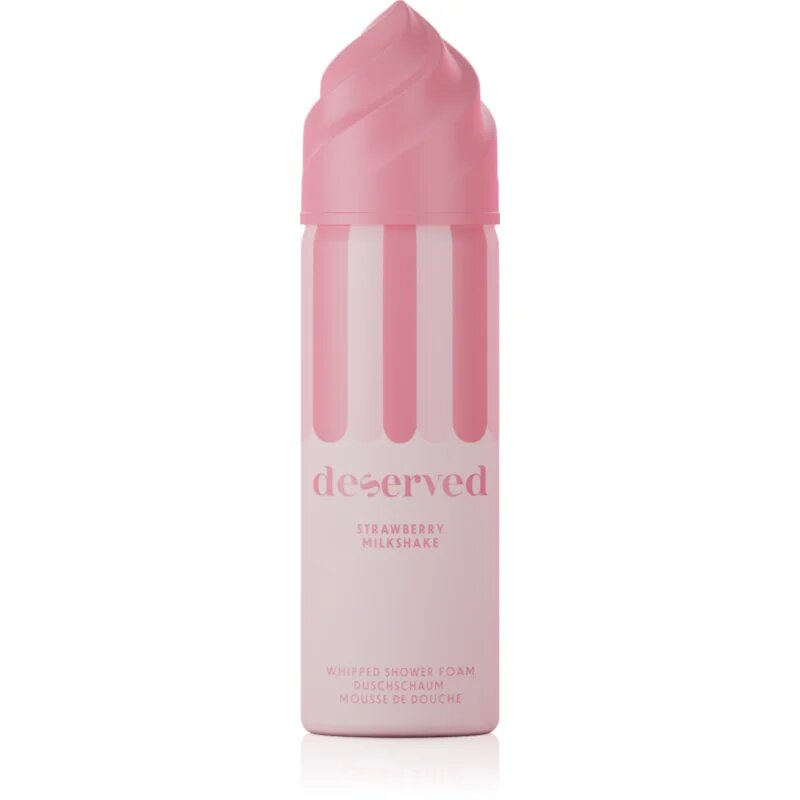 DESERVED Whipped Shower Foam Strawberry Milkshake tusoló hab testre 100 ml
