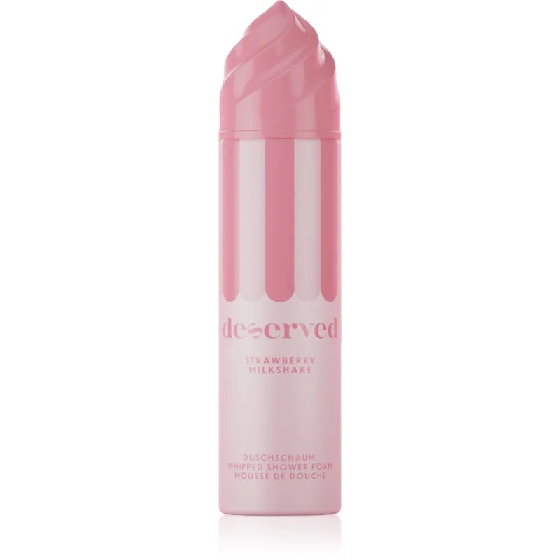 DESERVED Whipped Shower Foam Strawberry Milkshake tusoló hab testre 250 ml