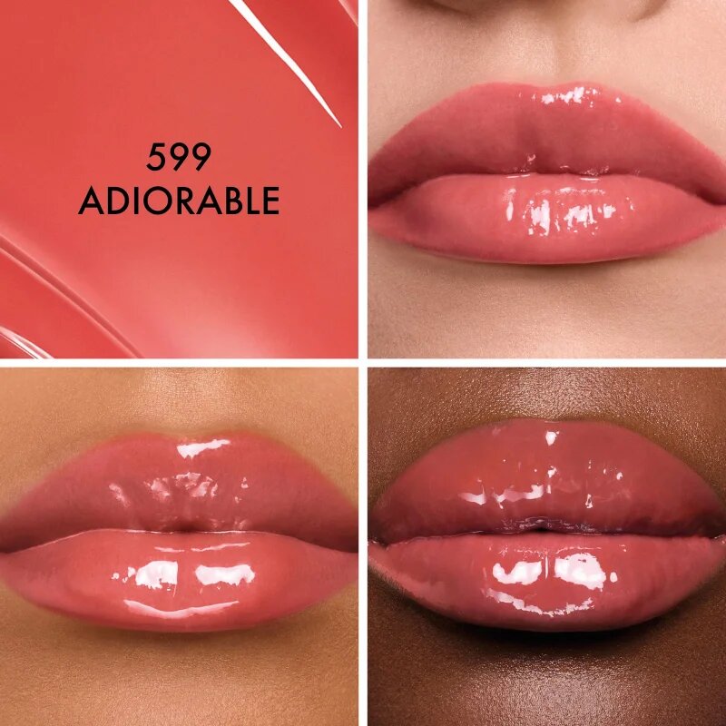 DIOR Addict Glass Lipstick hidratáló rúzs a tündöklő fényért árnyalat 599 Aable 2.7 g