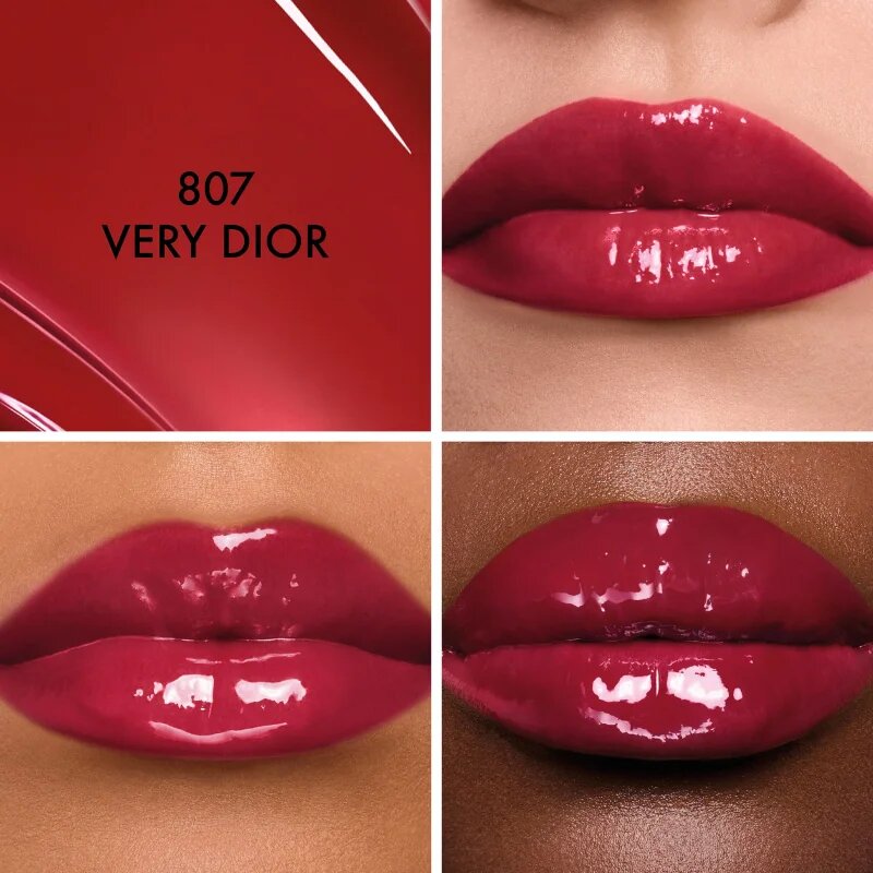 DIOR Addict Glass Lipstick hidratáló rúzs a tündöklő fényért árnyalat 807 Very 2.7 g