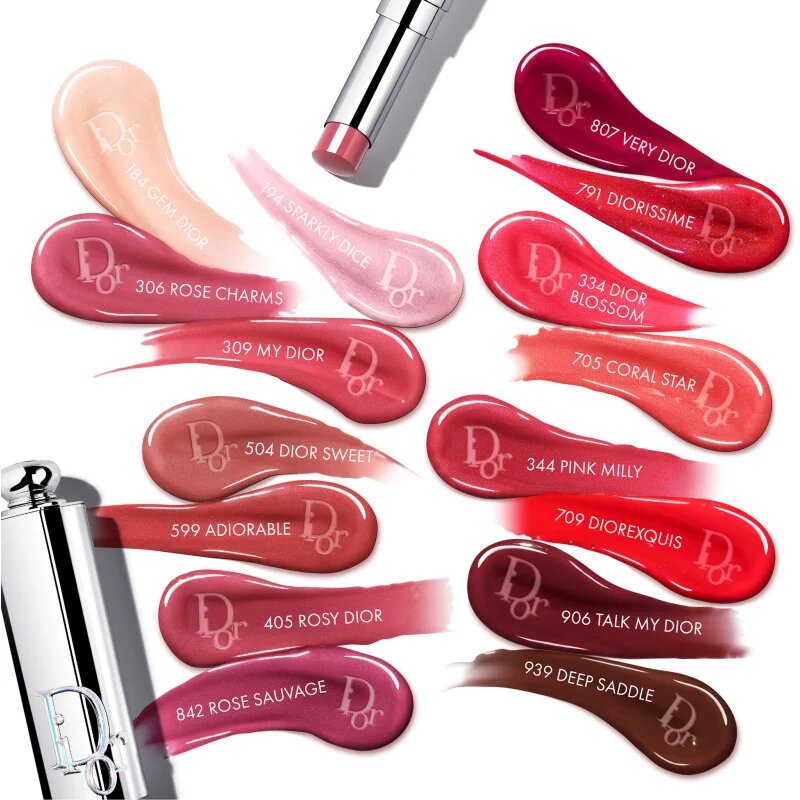 DIOR Addict Glass Lipstick hidratáló rúzs a tündöklő fényért árnyalat 807 Very 2.7 g