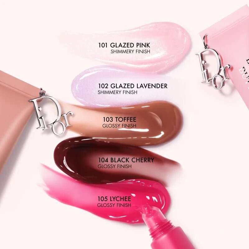 DIOR Addict Lip Glow Butter tápláló szájfény s ceramidy a peptidy árnyalat 105 Lychee 10 ml