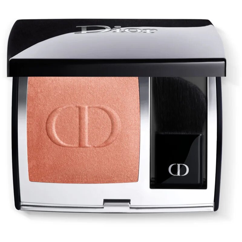 DIOR Rouge Blush arcpirosító kompakt ecsettel és tükörrel árnyalat 959 Charnelle (Satin) 6.4 g