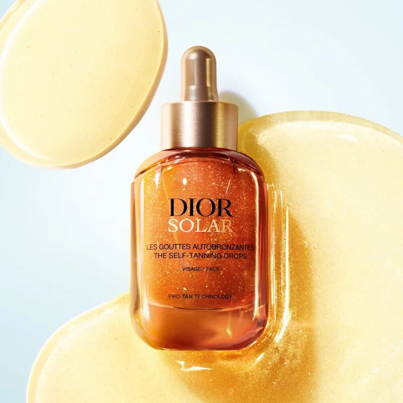 DIOR Solar Self Tanning Drops önbarnító cseppek az arcra és a nyakra 30 ml