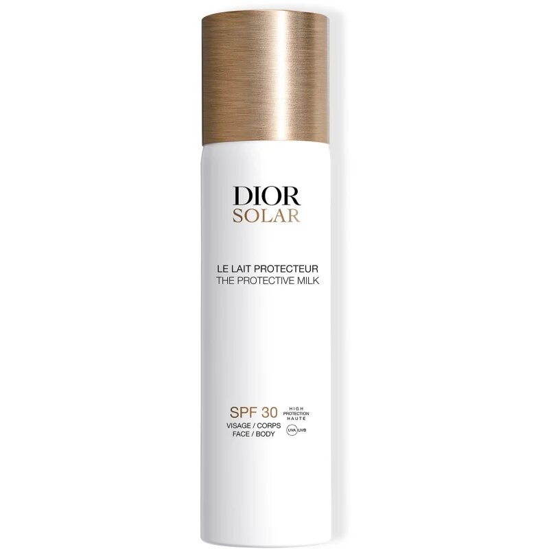DIOR Solar The Protective Milk naptej arca és testre spray -ben SPF 30 125 ml