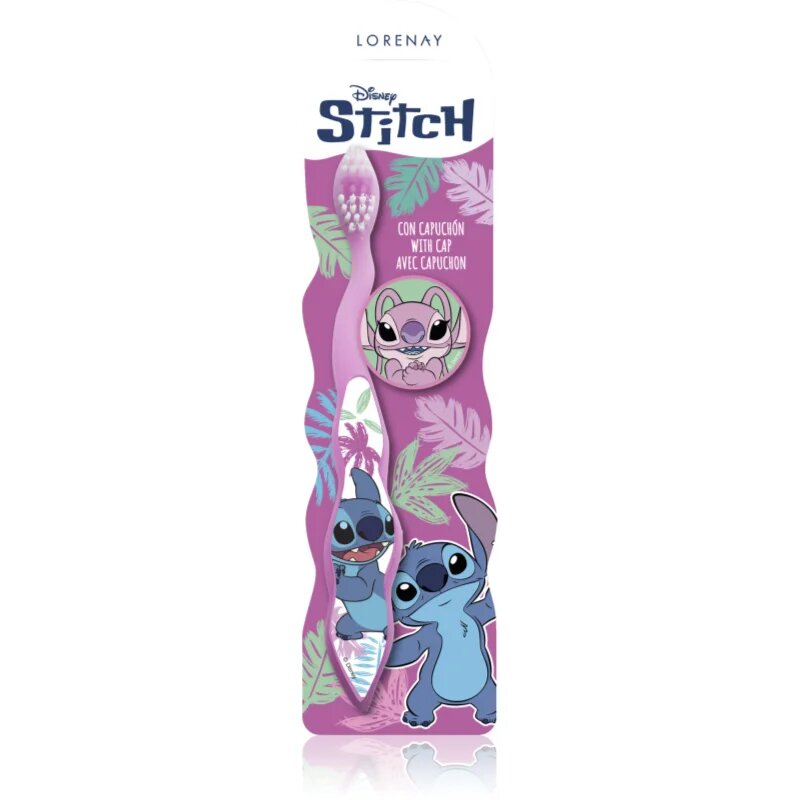 Disney Stitch Toothbrush with Cap fogkefe gyermekeknek 3 y+ 1 db