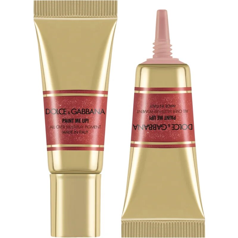 Dolce&Gabbana Bold Paint Me Up! multifunkcionális smink a szemre az ajkakra és az arcra árnyalat 03 Red Sketch - Metallic Brick Red 5 ml