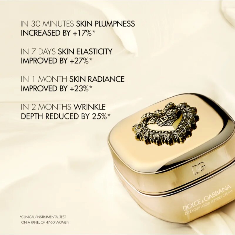 Dolce&Gabbana Ever-Youth Gold Peptides Cream feszesítő arckrém utántöltő 50 ml