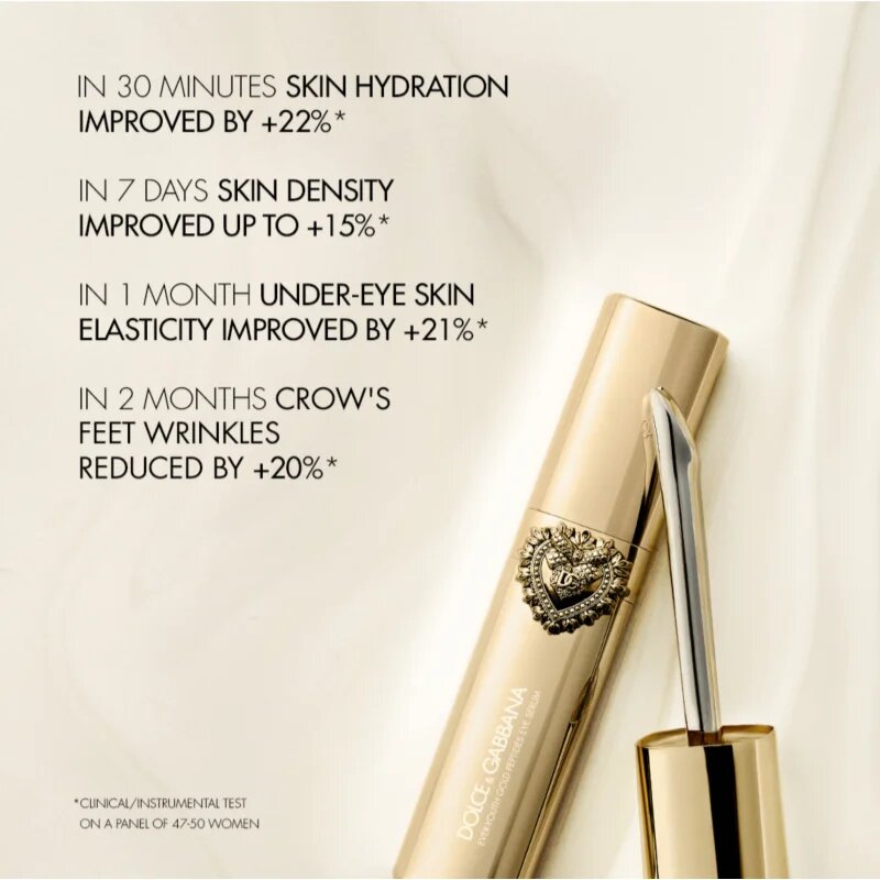 Dolce&Gabbana Ever-Youth Gold Peptides Eye Serum fiatalító szérum szemkörnyékre 10 ml