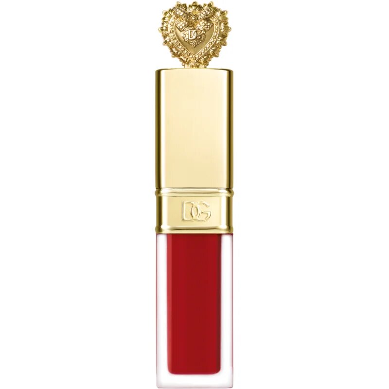 Dolce&Gabbana Flawless Everkiss Liquid Lip Mini mattító folyékony rúzs árnyalat 405 Devotion - Perfect Vibrant Red 3 ml
