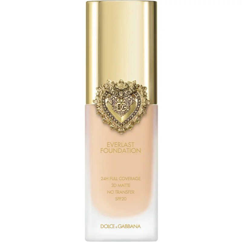 Dolce&Gabbana Flawless Everlast Foundation hosszantartó intenzíven fedő alapozó SPF 20 árnyalat 06W LIGHT 27 ml