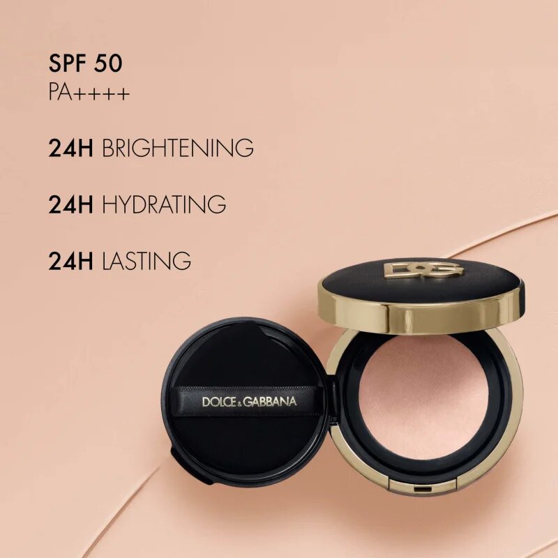 Dolce&Gabbana Fresh Rose Glow Cushion Refill élénkítő és hidratáló alapozó utántöltő árnyalat 1C 15 g