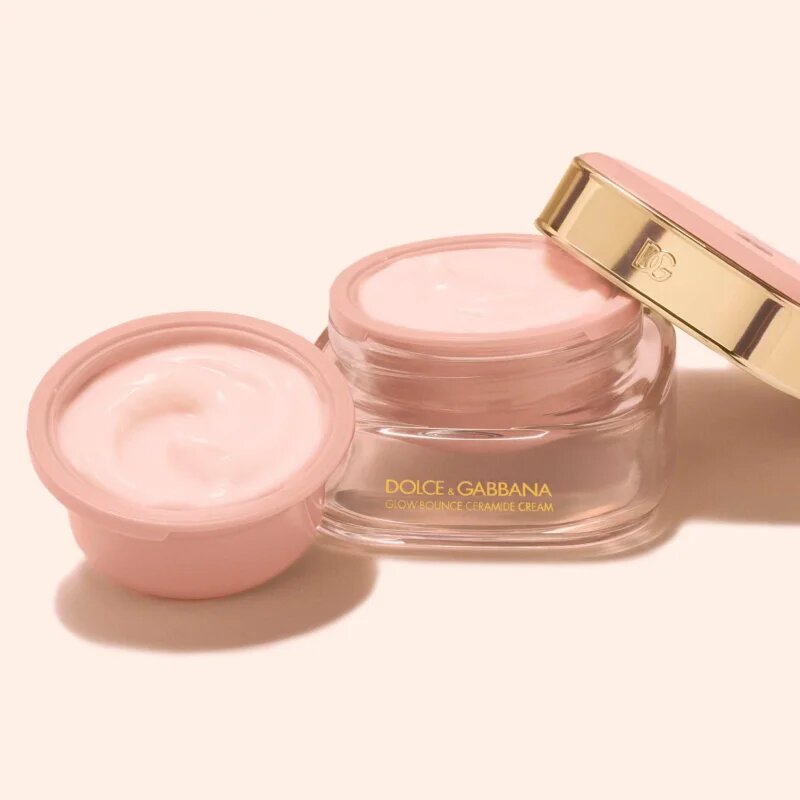 Dolce&Gabbana Fresh Skin Glow-Bounce Ceramide Cream Refill hidratáló és puhító krém utántöltő 50 ml