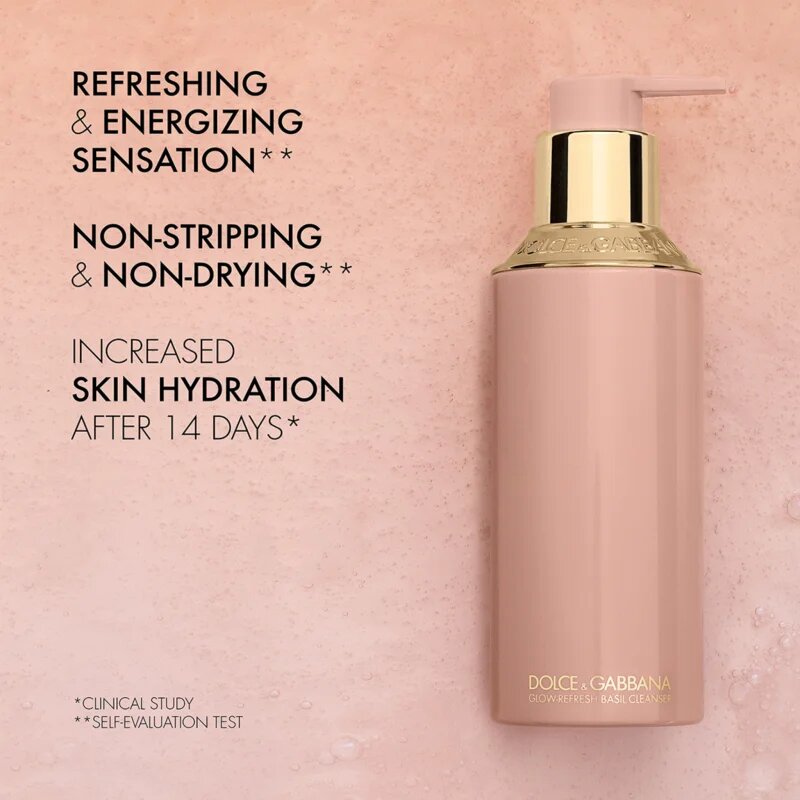Dolce&Gabbana Fresh Skin Glow-Refresh Basil Cleanser hidratáló tisztító gél 150 ml