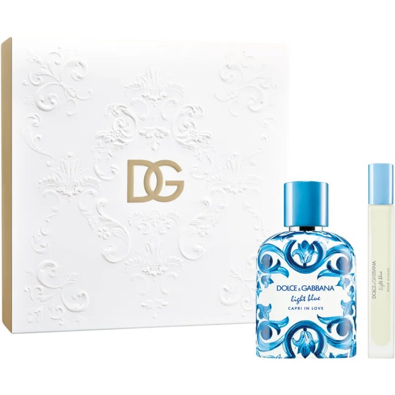 Dolce&Gabbana Light Blue Capri In Love Pour Homme Gift Set ajándékszett uraknak