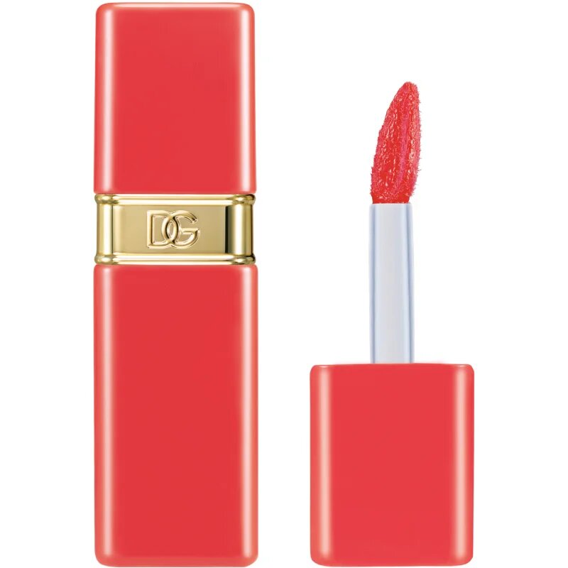 Dolce&Gabbana Rose Dew Lip Bite hosszantartó folyékony rúzs hidratáló hatással árnyalat 03 Fizzy Coral - Soft Coral 6 ml