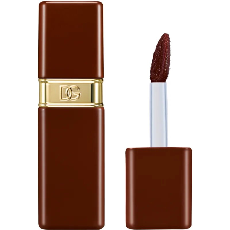 Dolce&Gabbana Rose Dew Lip Bite hosszantartó folyékony rúzs hidratáló hatással árnyalat 06 Quirky Mocha - Cool Brown 6 ml