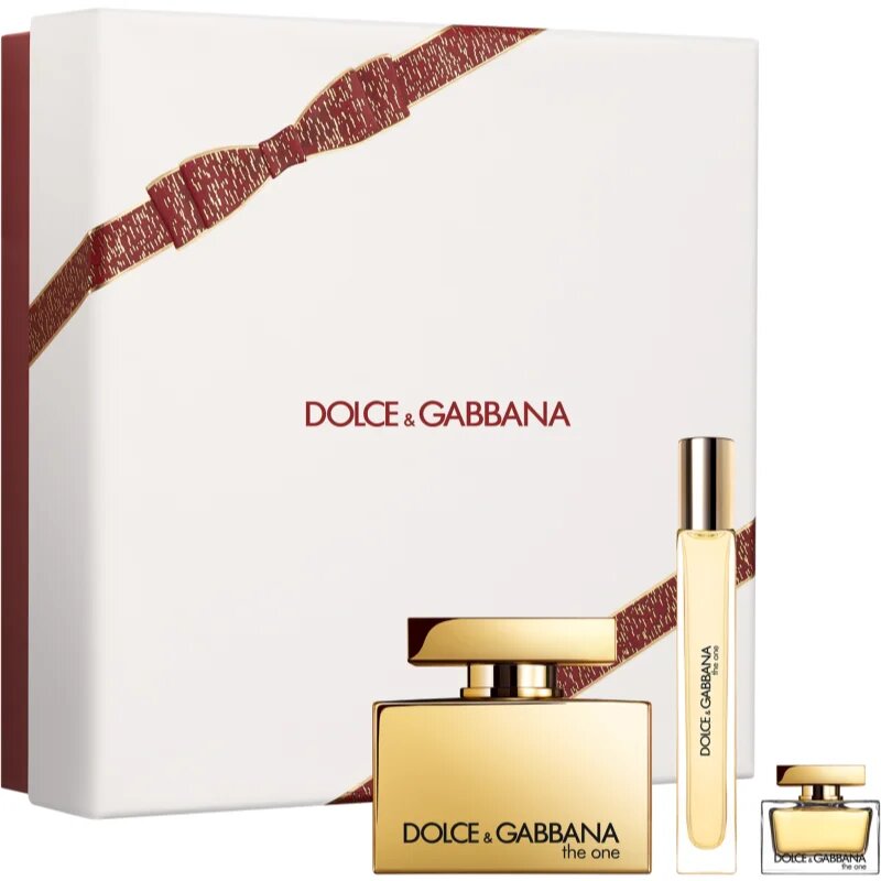 Dolce&Gabbana The One Gold Intense Trio Gift Set ajándékszett hölgyeknek