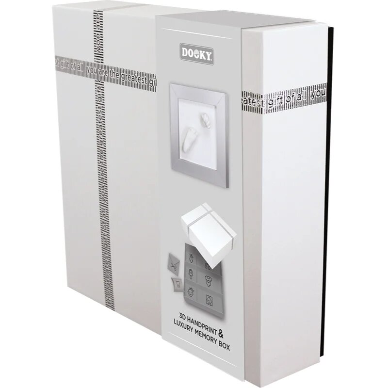 Dooky Luxury Memory Box 3D Handprint baba kéz- és láblenyomat-készítő szett 1 db