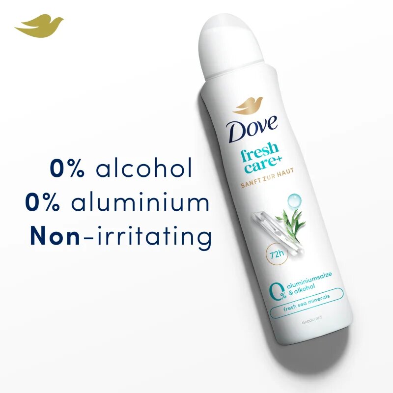 Dove 0% ALU Sea Minerals izzadásgátló spray alumíniummentes 150 ml