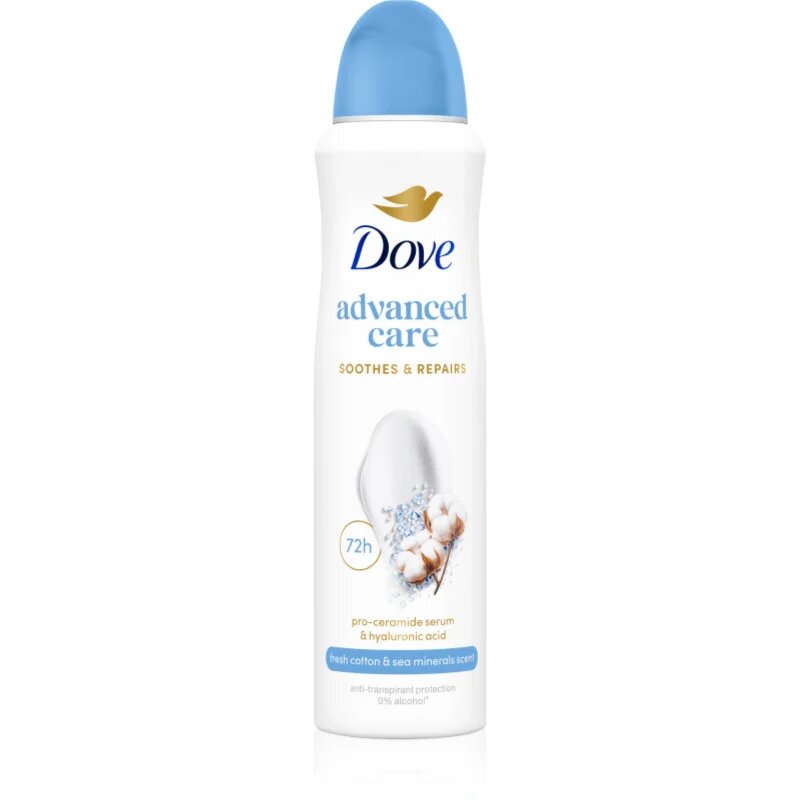 Dove Advanced Care Fresh Cotton and Sea Minerals izzadásgátló spray 150 ml