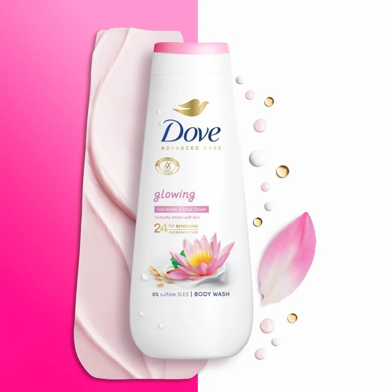 Dove Advanced Care Glowing hidratáló tusoló gél 225 ml