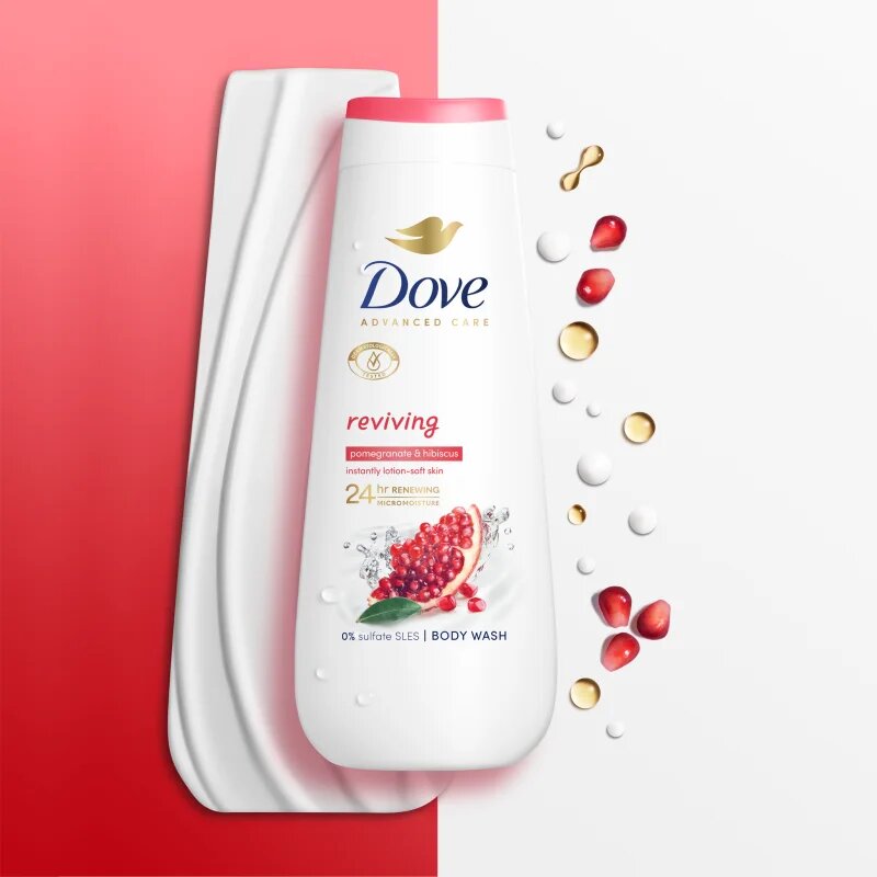 Dove Advanced Care Reviving hidratáló tusoló gél 225 ml