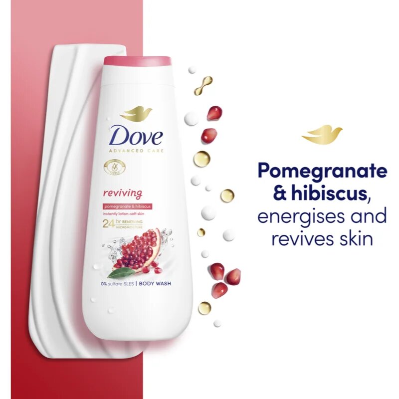 Dove Advanced Care Reviving hidratáló tusoló gél 400 ml